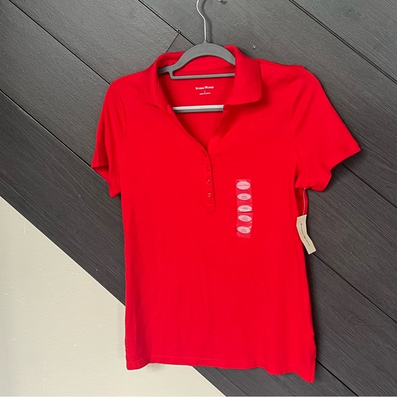 Studio Works Vibrant Red Short Sleeve Polo - Picture 2 of 7